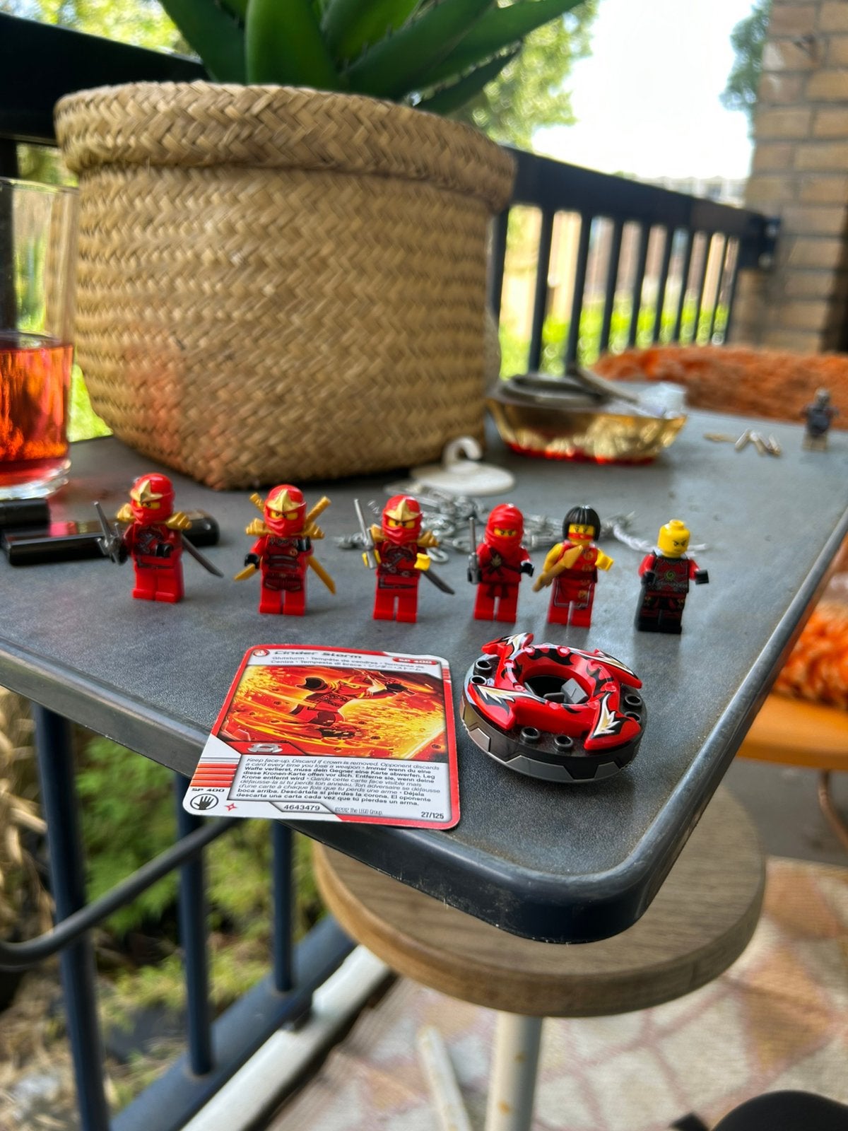 Rode Ninjago poppetjes, Kinderen en Baby's, Speelgoed | Duplo en Lego, Inclusief minifiguren, Lego, Ophalen of Verzenden, Zo goed als nieuw