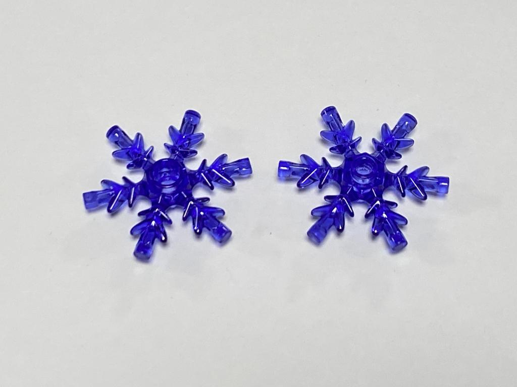 Partij Lego 2x nieuwe doorzichtig paarse ijs kristal