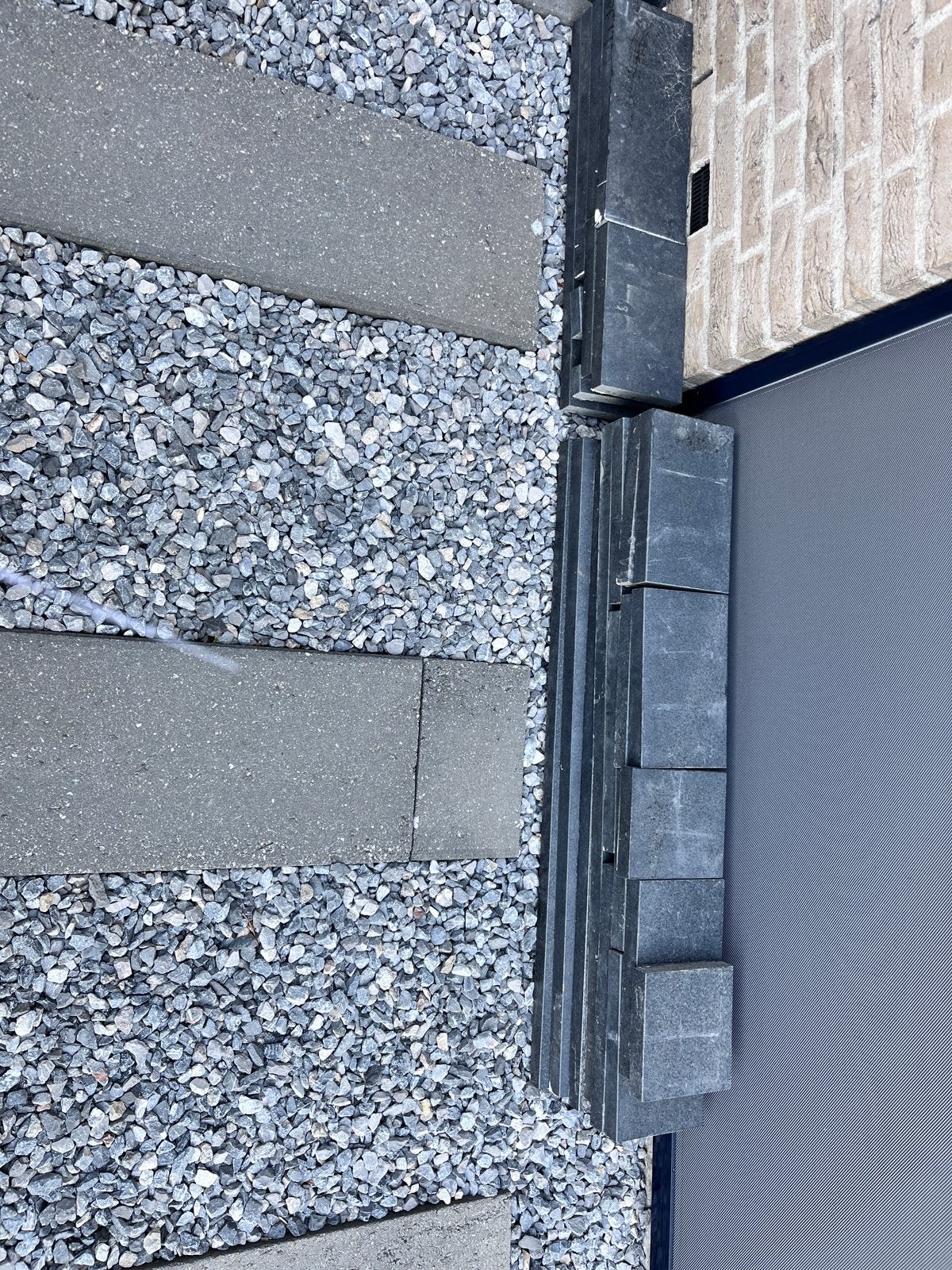 Renovatie delen vijverrand, Ophalen, Gebruikt
