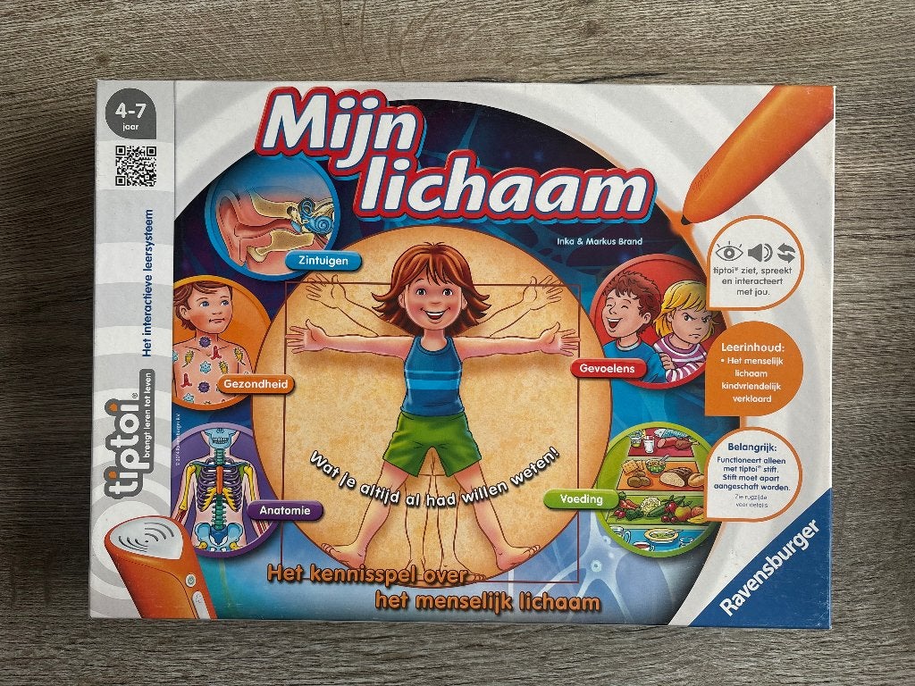 Tiptoi spel mijn lichaam, Kinderen en Baby's, Speelgoed | Educatief en Creatief, Ophalen of Verzenden, Zo goed als nieuw, Taal en Lezen
