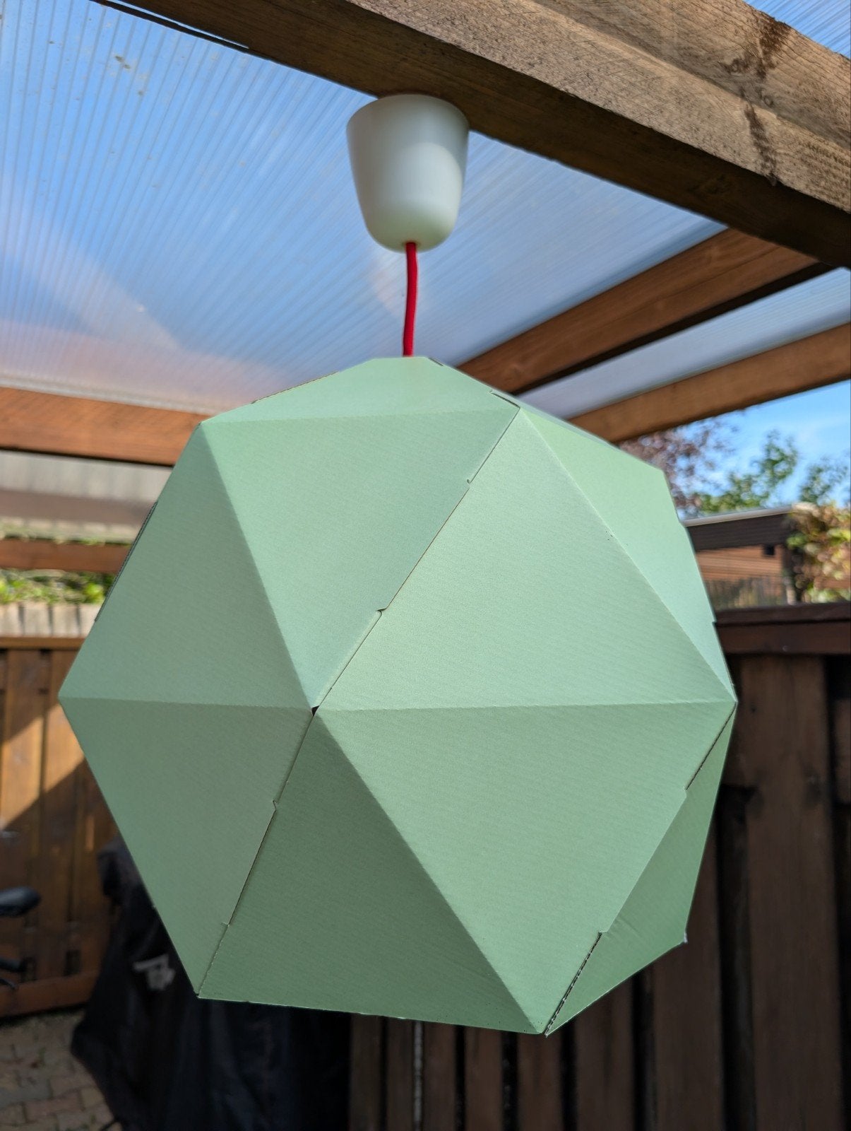 Hanglamp IKEA Joxtorp, Ophalen, Overige materialen, E27 (groot), Modern, Geometrisch