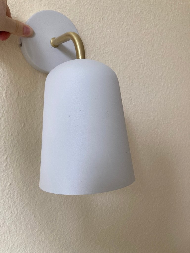 Made wandlampje badkamer - wit/goud, Ophalen of Verzenden