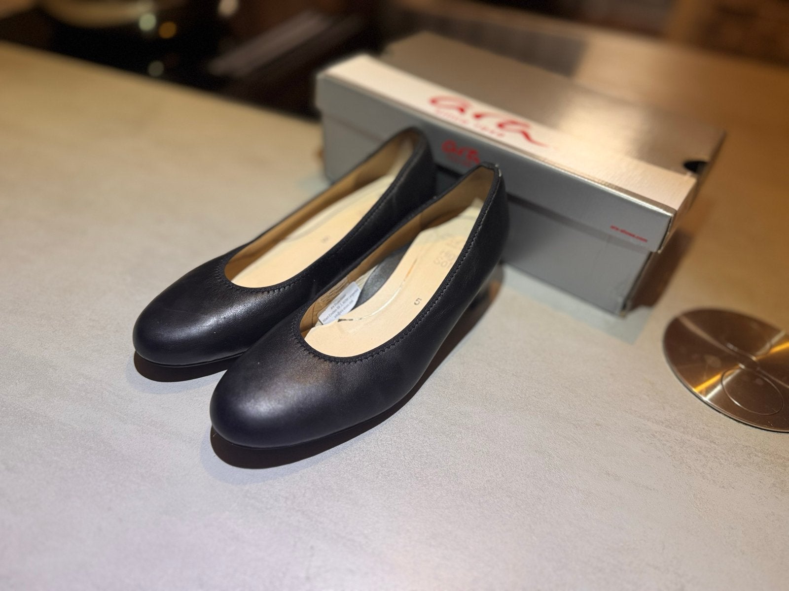 Ara High Soft ballerina's (stewardess)maat 5 (38), Ophalen of Verzenden, Nieuw, Zwart, Ballerina's
