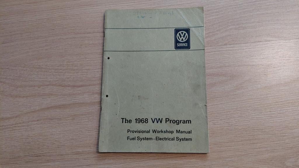 VW Programma 1968 Werkplaatshandboek Brandstof/Elektrisch, Ophalen