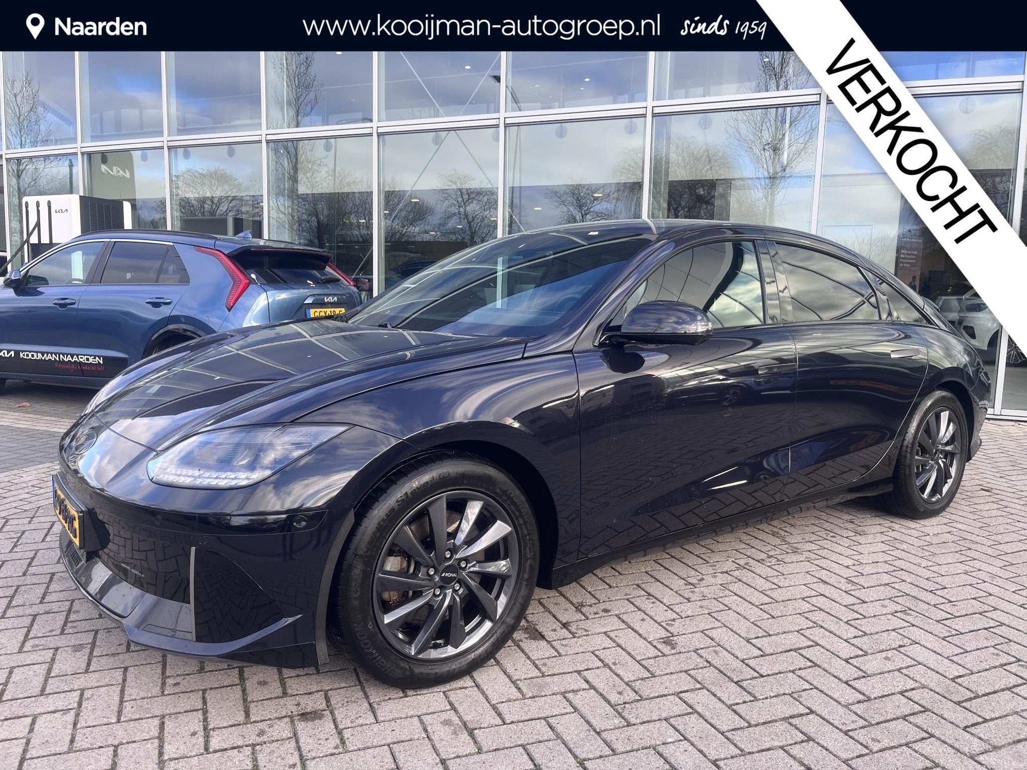 Hyundai IONIQ 6 Lounge 77.4 kWh Lmv|Nav|Bose, Auto's, Hyundai, 228 pk, Achterwielaandrijving, Gebruikt, Blauw