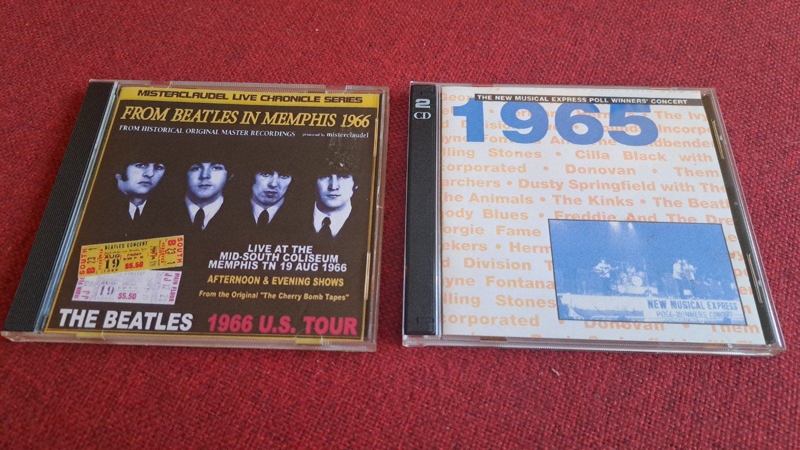 Beatles 2 cd's Memphis 1965 en Poll Winners' concert 1965, Ophalen of Verzenden