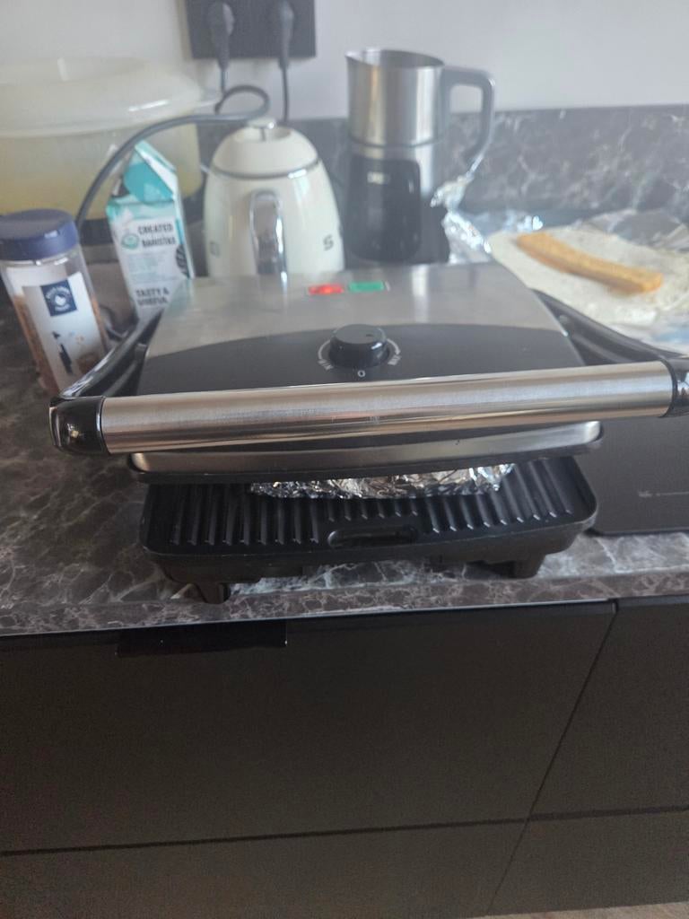 Bourgini Grill - Perfect voor tosti's en meer!, Ophalen of Verzenden, Gebruikt
