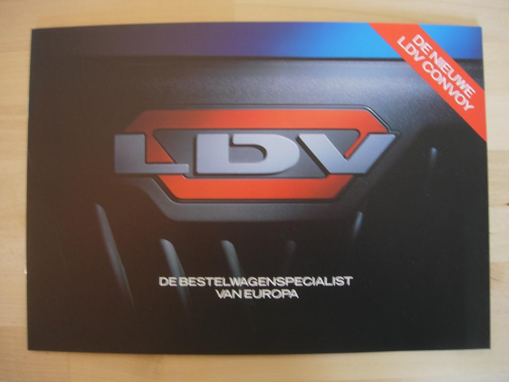 LDV Convoy Brochure ca 1998, Ophalen of Verzenden, Zo goed als nieuw, Overige merken, LDV