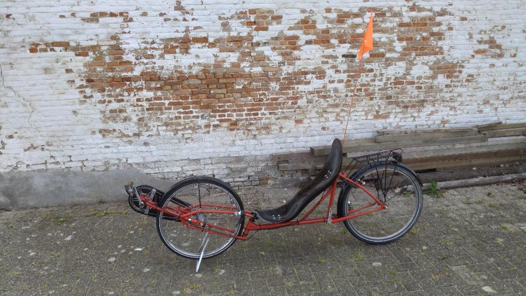 Python ligfiets, Fietsen en Brommers, Fietsen | Ligfietsen, Terugtraprem, Gebruikt, Onderstuur, Ophalen