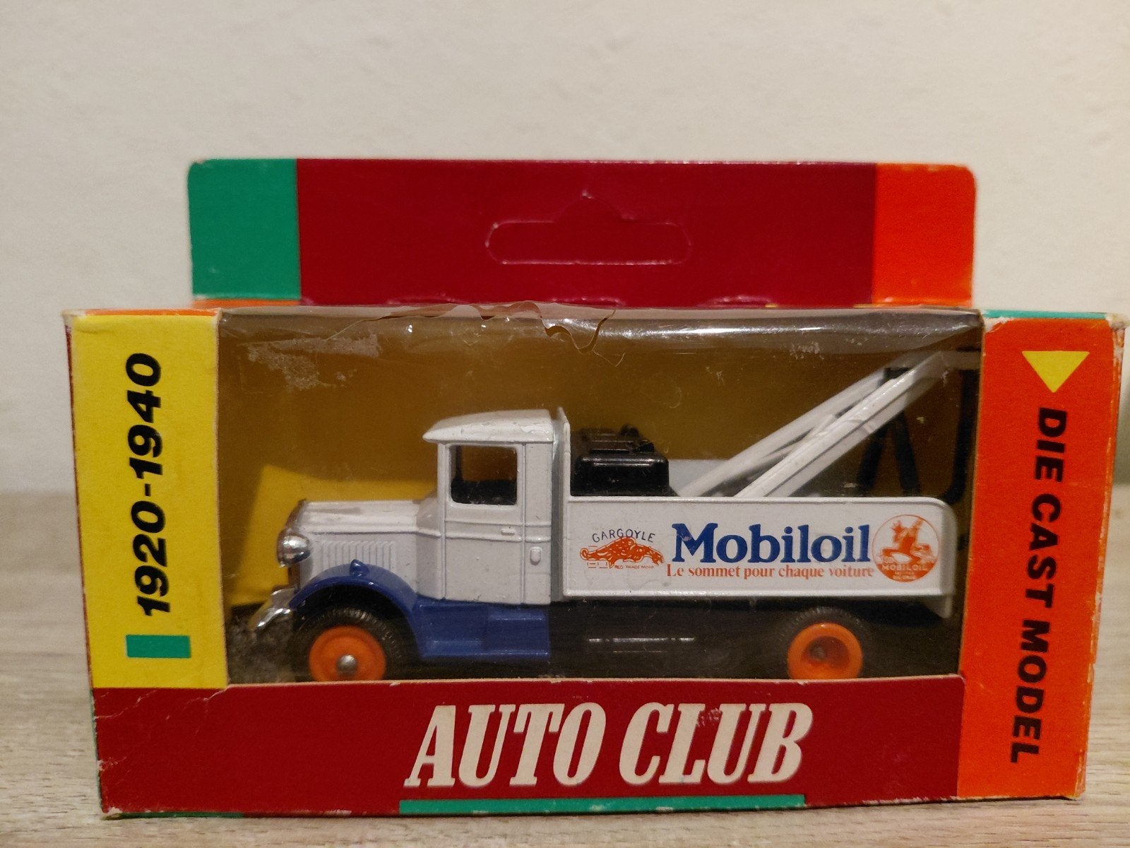 Vintage Sleepwagen Mobil Oil, Verzenden, Groter dan 1:32, Auto, Overige merken