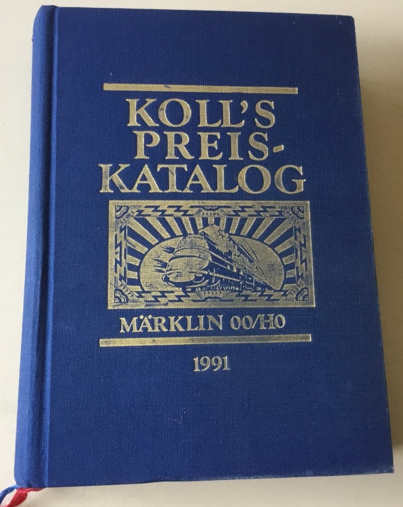 Märklin H0 Koll's Prijscatalogus 1991 gebonden editie 960 bl, Wisselstroom, Gebruikt, Märklin, Boek, Tijdschrift of Catalogus