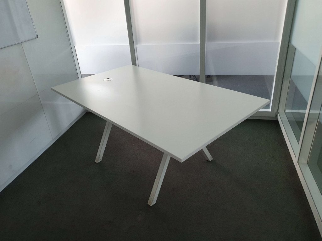 Vepa Vpax vergadertafel 180x100 wit / wit, Postbus 95 – 7900 AB Hoogeveen, 180 cm, 100 cm, Ophalen of Verzenden