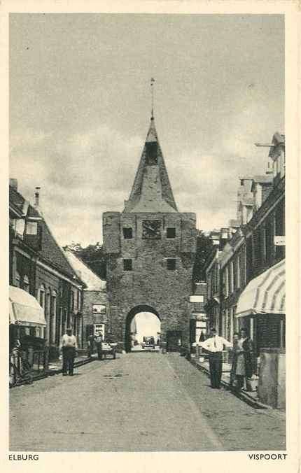 301-194-015 Elburg Vispoort, Verzenden, Voor 1920, Gelderland
