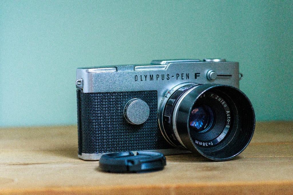 Olympus Pen FT analoge camera met F.Zuiko 38mm f1.8, Audio, Tv en Foto, Fotocamera's Analoog, Ophalen of Verzenden, Gebruikt, Spiegelreflex