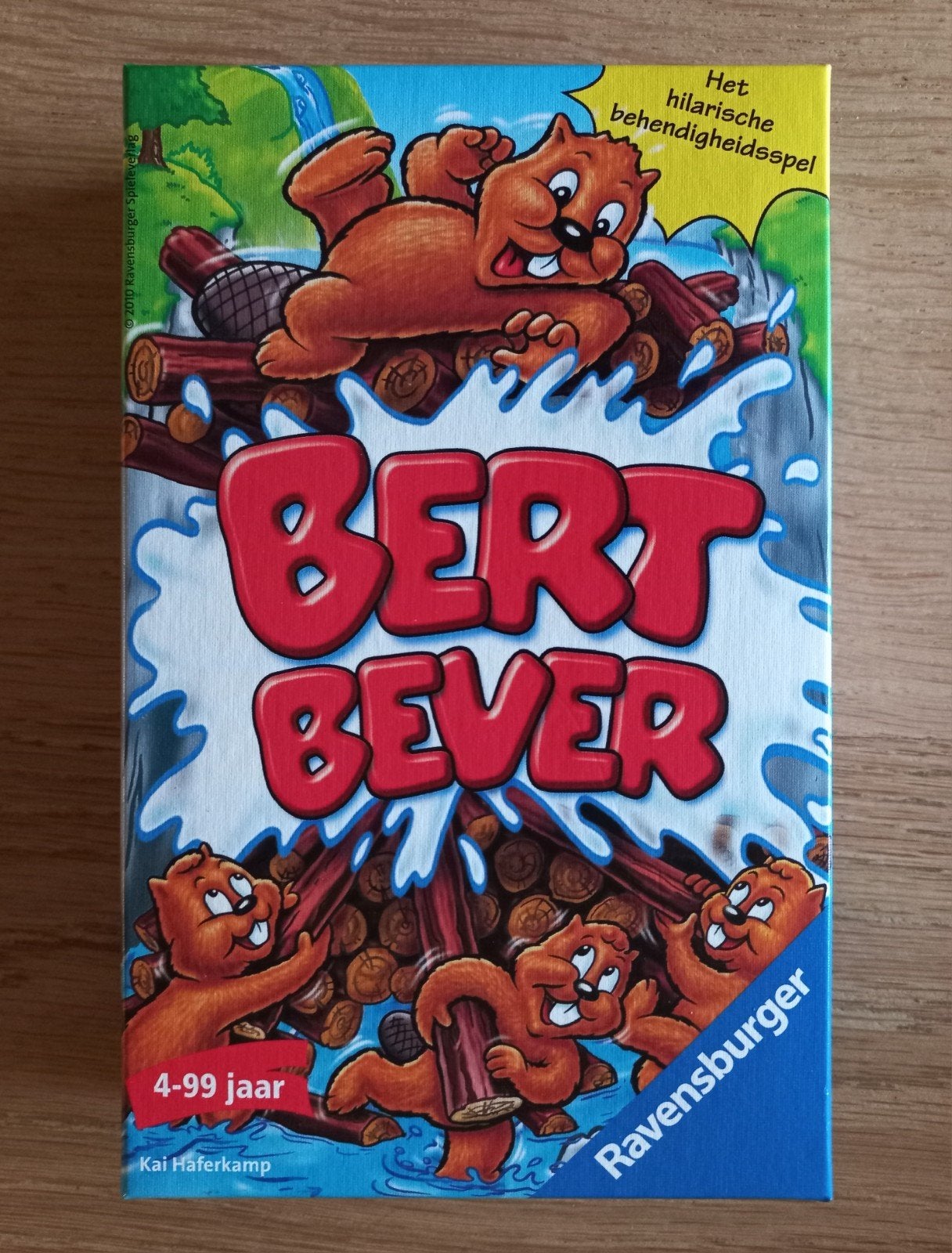 BERT BEVER, leuk behendigheidsspel 1-4 spelers COMPLEET ZGAN, Ophalen of Verzenden, Zo goed als nieuw