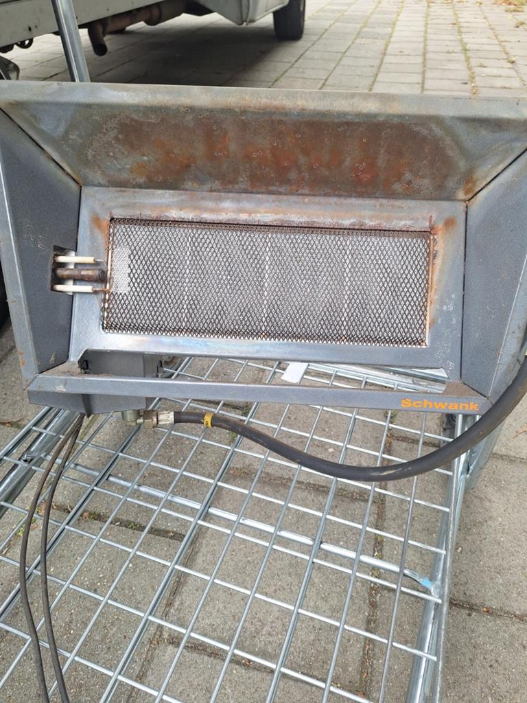 Schwank terrasverwarmer op gas - 2 stuks, Ophalen of Verzenden, Gebruikt, Gas, Wand