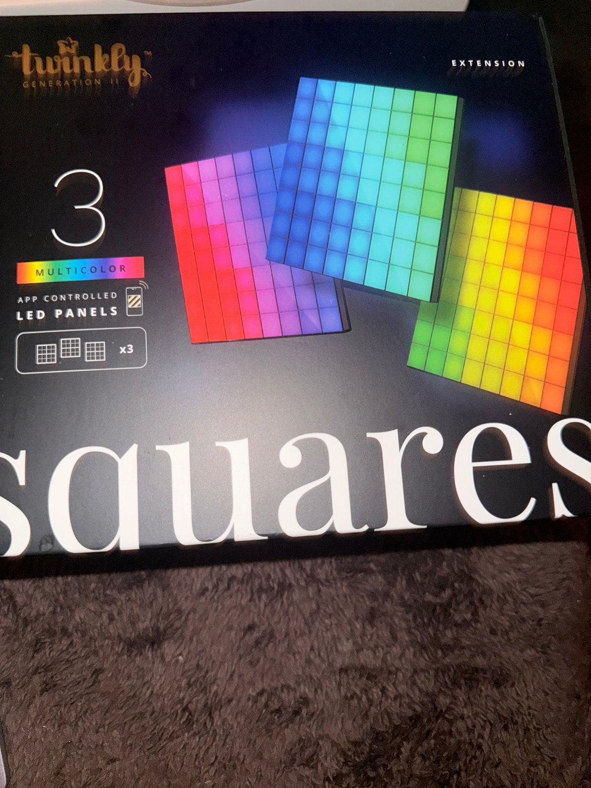 Twinkly Squares LED Panelen - 3 stuks, Multicolor, Overige merken, Verzenden, Meerkleurig, Nieuw