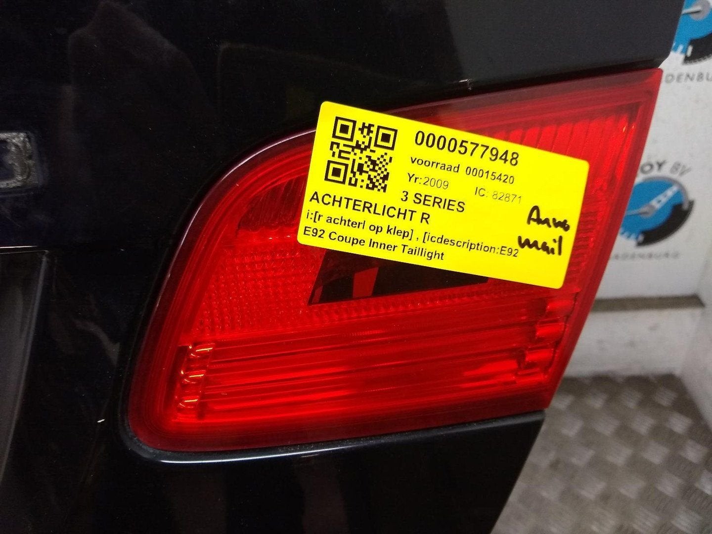 BMW 3 SERIES M3 M DCT  ACHTERLICHT R 2009, Ophalen of Verzenden, Gebruikt, Stiba lid