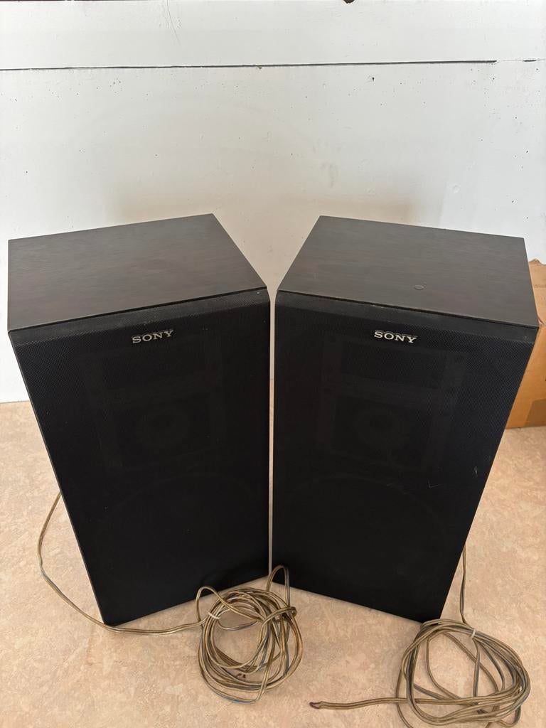 2 x Sony (SS - E46) luidsprekers, Ophalen, Gebruikt, 60 tot 120 watt, Sony