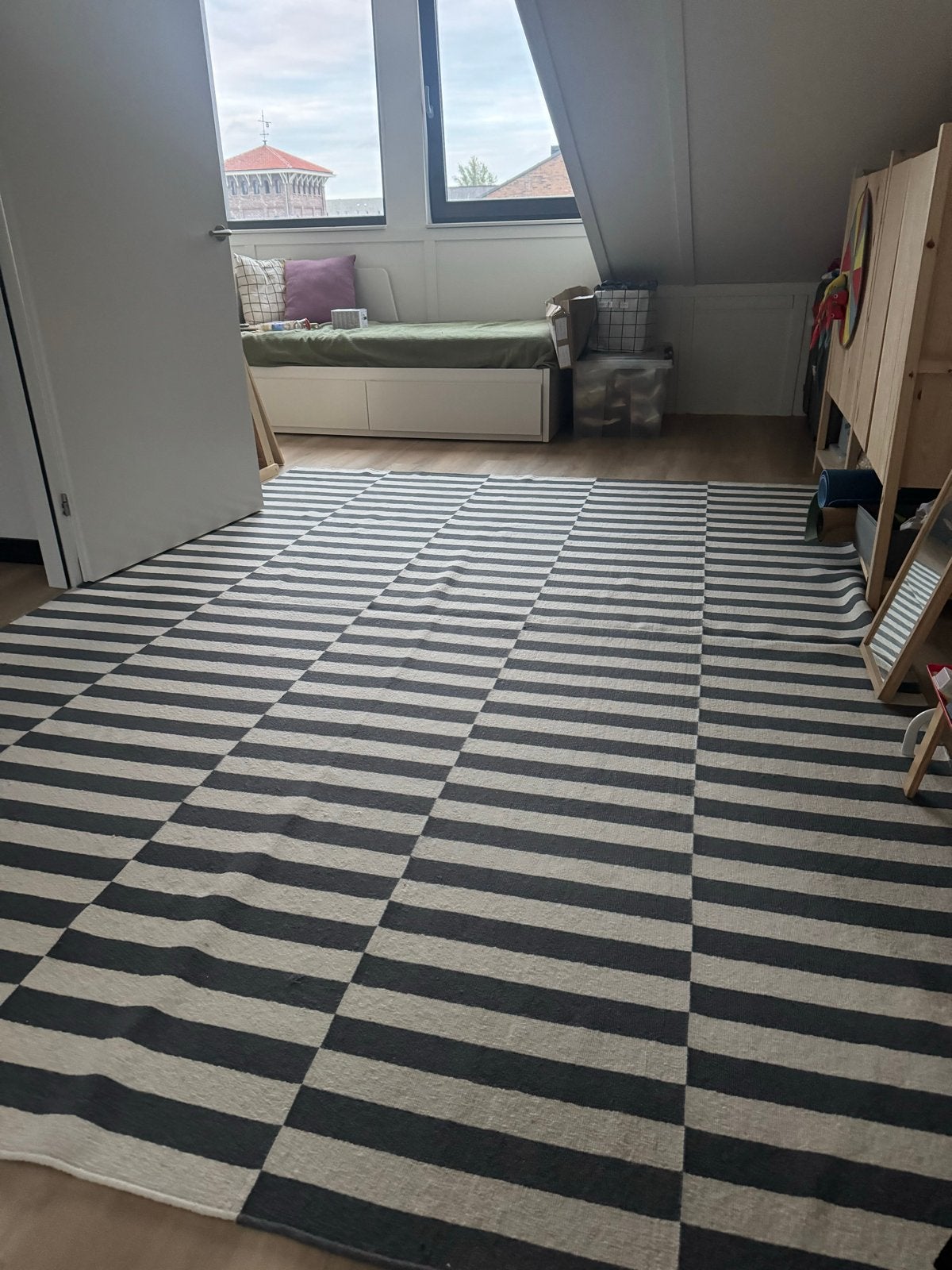 IKEA STOCKHOLM vloerkleed 250350 cm, Ophalen, Gebruikt, Wit, 200 cm of meer