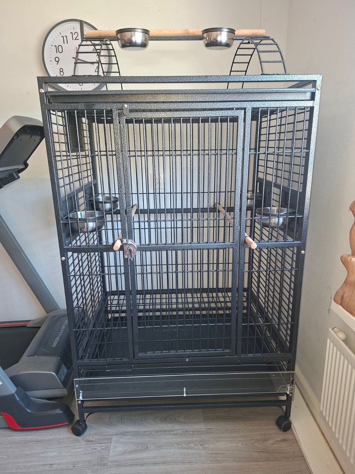 papegaaienkooi te koop, Ophalen, Zo goed als nieuw, Metaal, Vogelkooi
