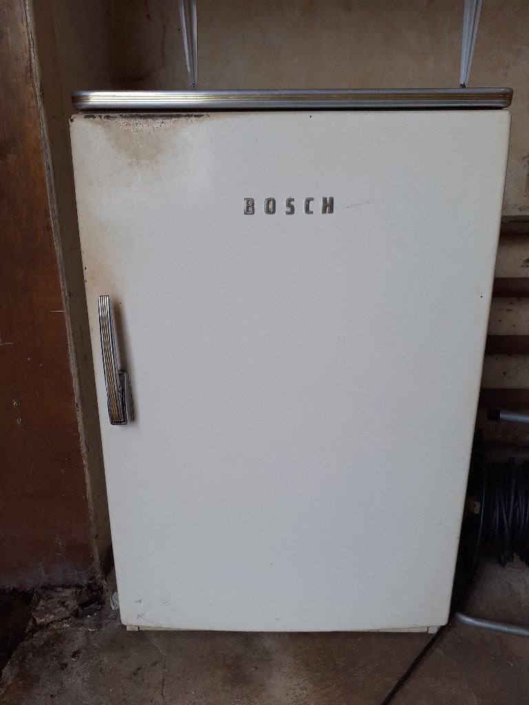Koelkast '60s ( Bosch ) Retro/Vintage/Design, Gebruikt, 100 tot 150 liter, Met aparte vriezer, Ophalen