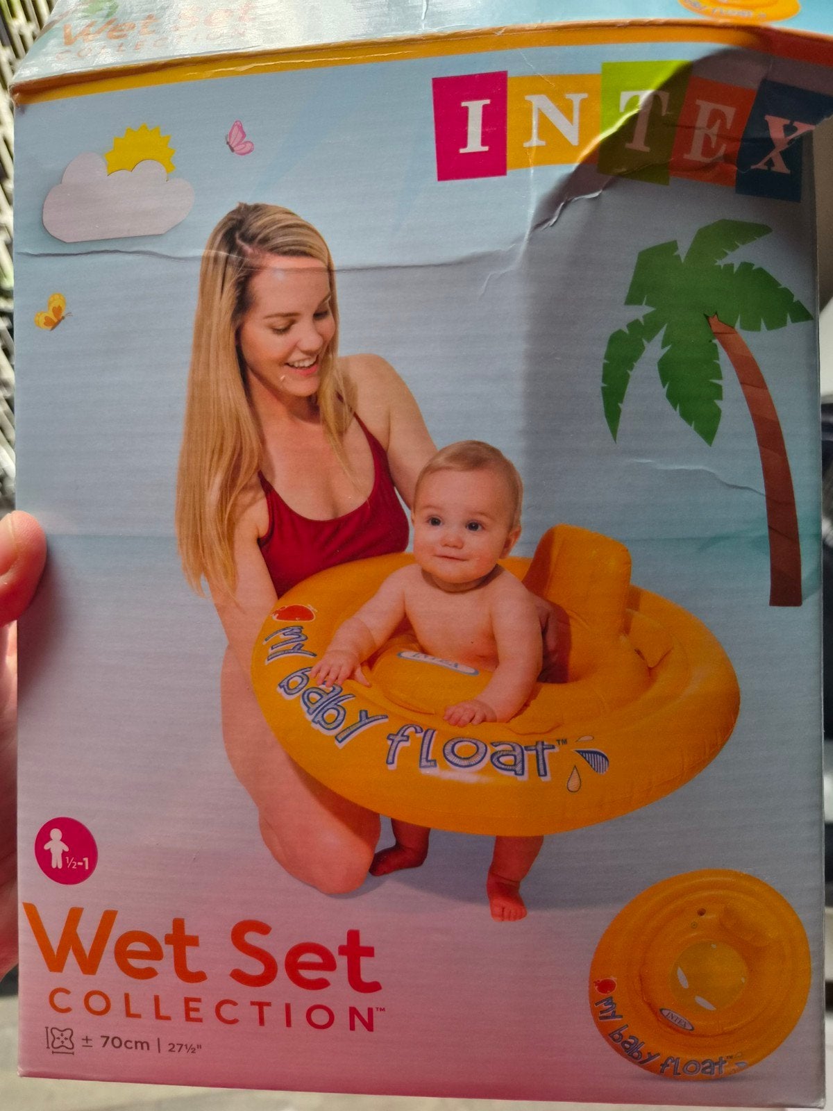 Intex Baby Float Zwemband - Veilig Zwemplezier voor Baby's, Ophalen of Verzenden, Zo goed als nieuw, Overige typen