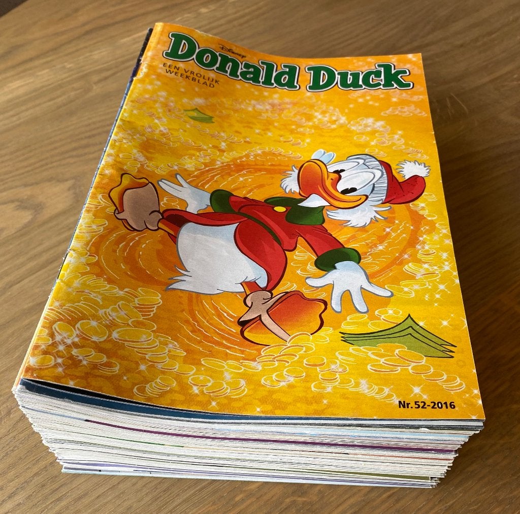 Complete jaargang Donald Duck 2016, 56 nrs, goede kwaliteit, Complete serie of reeks, Ophalen of Verzenden, Gelezen