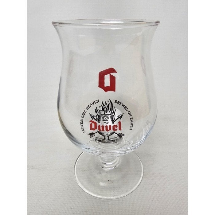 # Duvel bierglas. Brewed on earth tastes like heaven, Verzamelen, Ophalen of Verzenden, Gebruikt, Bierglas