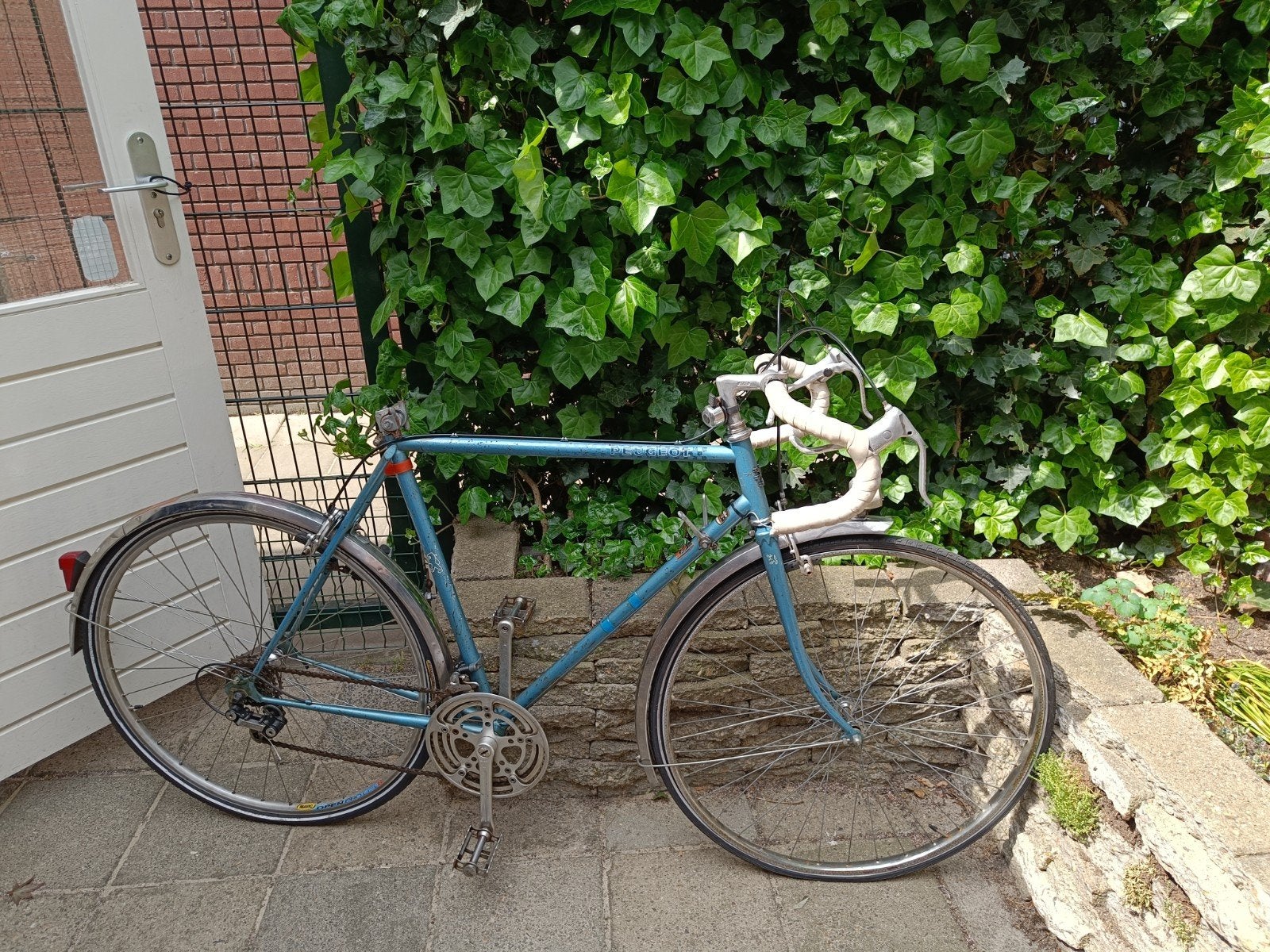Oude Peugeot racefiets 54-56 - Opknapper, Gebruikt, Staal, 53 tot 57 cm, Ophalen