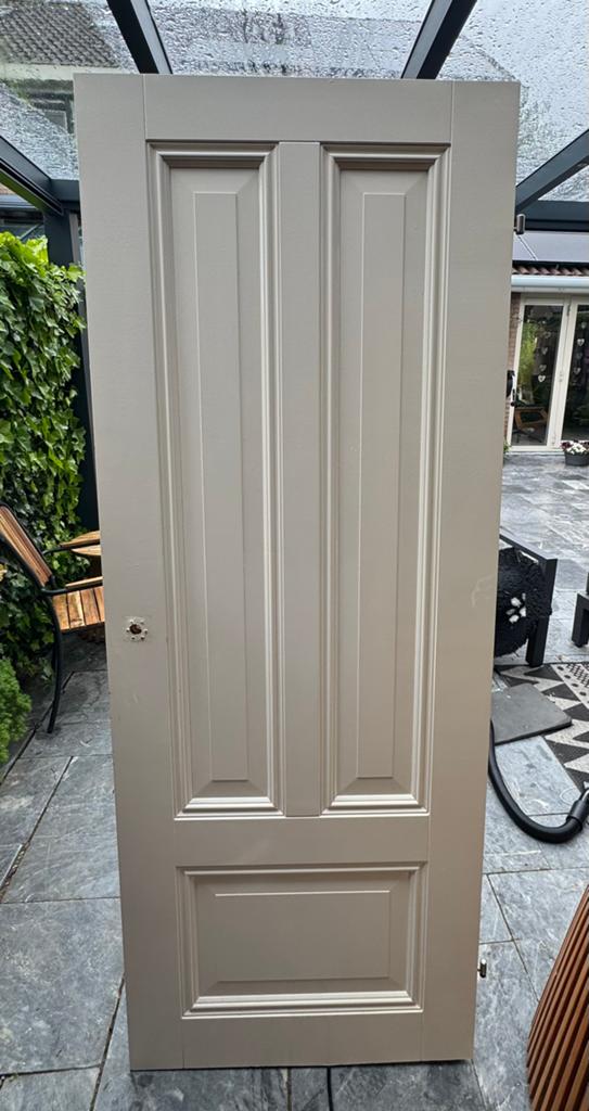 Binnendeur paneel opdek binnen zware deur, Doe-het-zelf en Verbouw, Deuren en Horren, Ophalen, Gebruikt, Minder dan 80 cm, Binnendeur