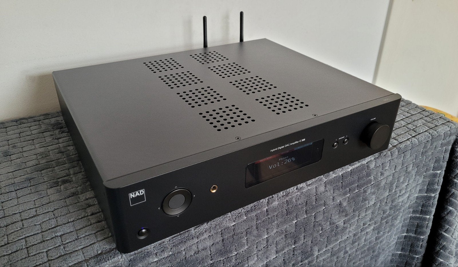 NAD C368 met BluOS 2i module, lees omschrijving, Audio, Tv en Foto, Versterkers en Receivers, Zo goed als nieuw, 120 watt of meer