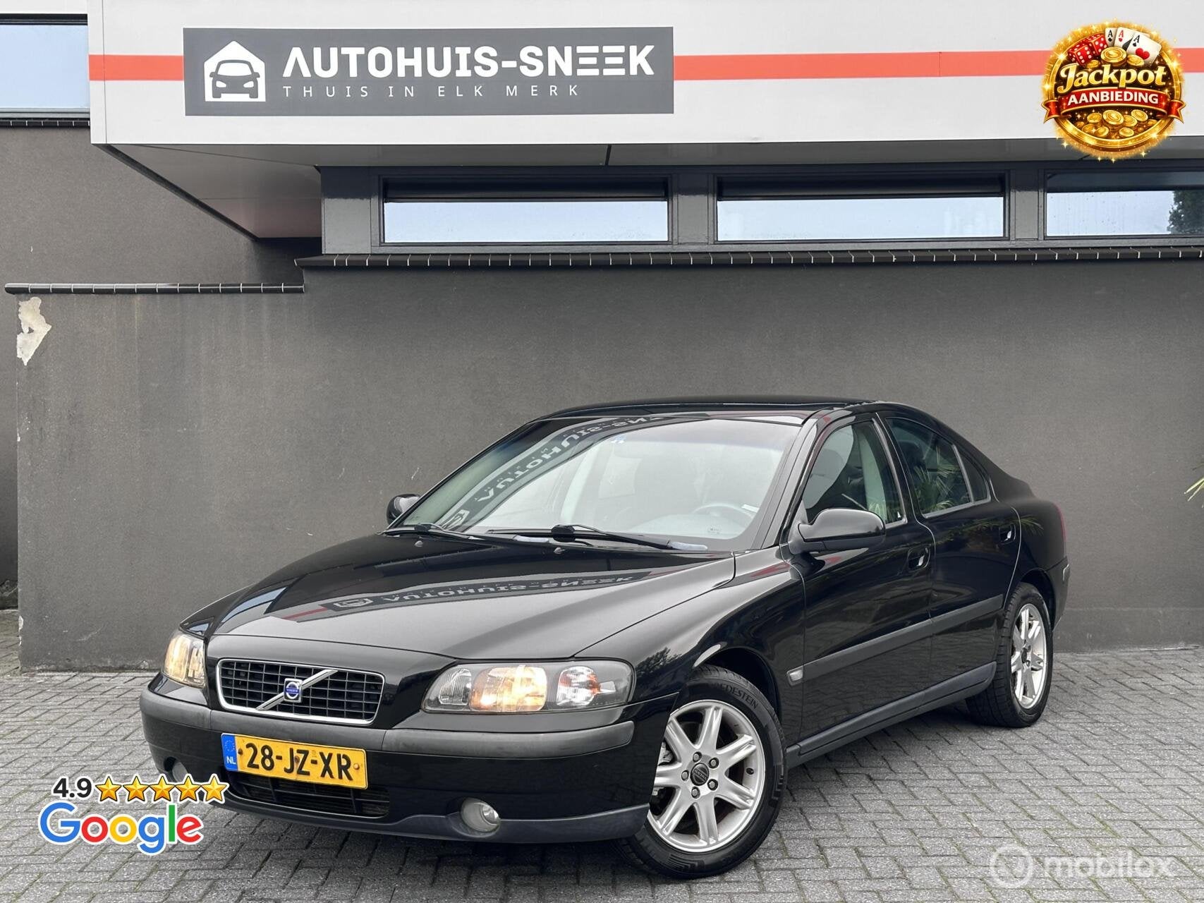 Volvo S60 2.4 Bi-Fuel| 5-Cilinder | Cruise | Airco | JACKPOT, Voorwielaandrijving, Gebruikt, S60, Zwart