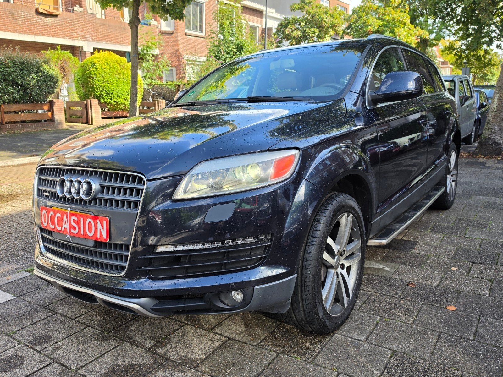 Audi Q7 3.6 FSI V6 - 2007 - 7-Pers. - APK 06/27 - Rijdt GOED, Auto's, Automaat, Beige, Blauw, 7 stoelen