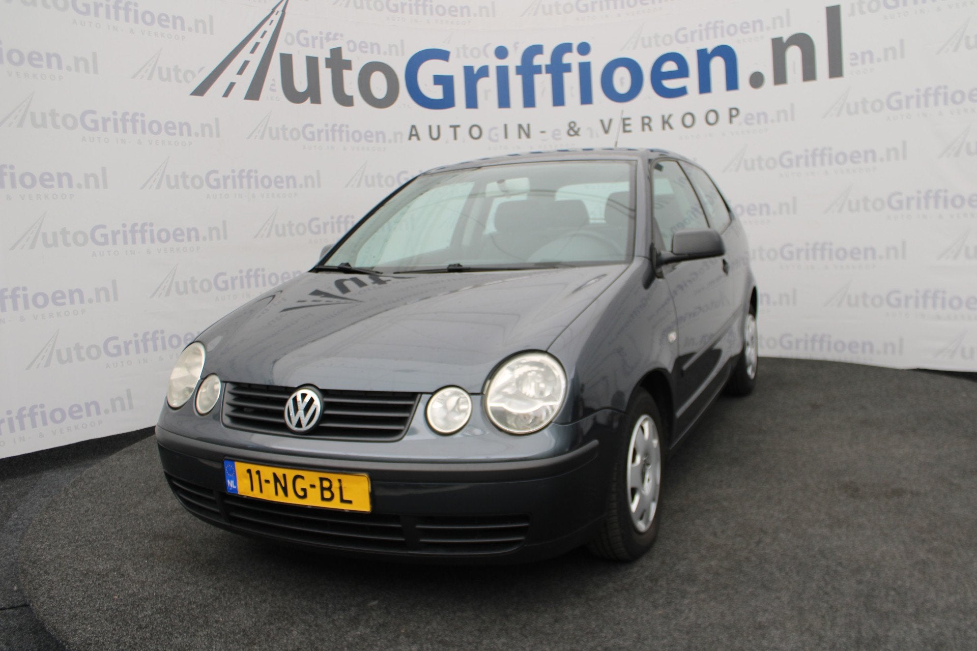 Volkswagen Polo 1.4-16V keurige 4-cilinder met airco en crui, Auto's, Voorwielaandrijving, Stof, 4 cilinders, Blauw