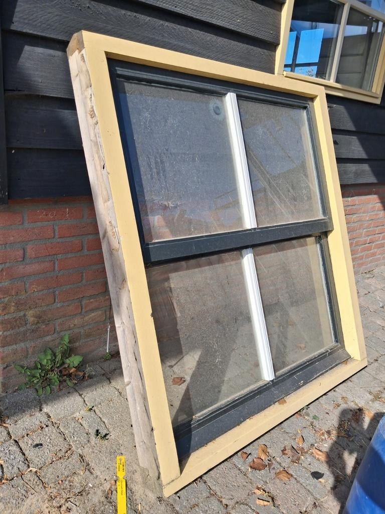 Schuifraam inclusief kozijn - Gebruikt, Ophalen, Gevelraam of Ruit, Gebruikt, 120 tot 160 cm