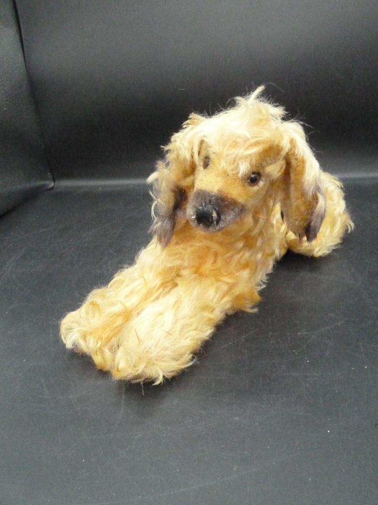 Vintage Steiff Corso Afghaanse hond liggend jaren 60, Antiek en Kunst, Ophalen of Verzenden