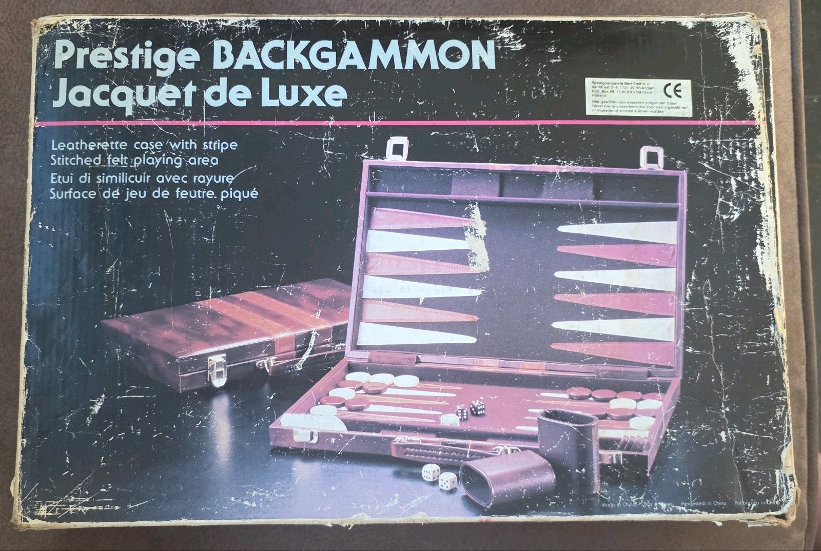 Backgammon Jacquet de Luxe - Reisspel, Gebruikt, Een of twee spelers, Ophalen of Verzenden, Prestige