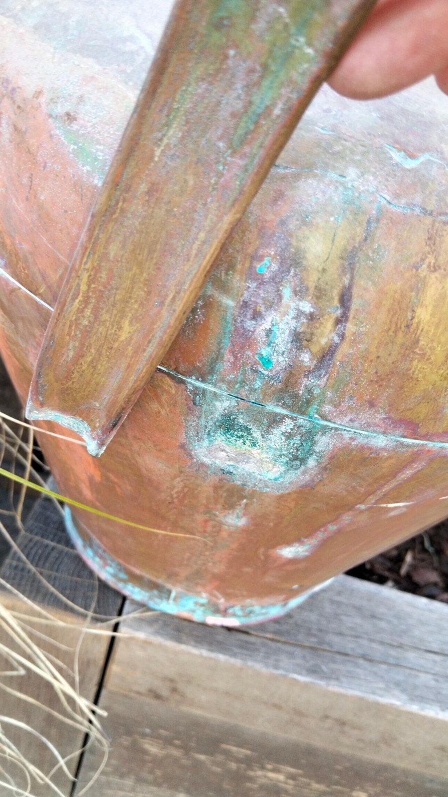Brocante grote koperen melkbus kan, oud, Antiek en Kunst, Ophalen of Verzenden
