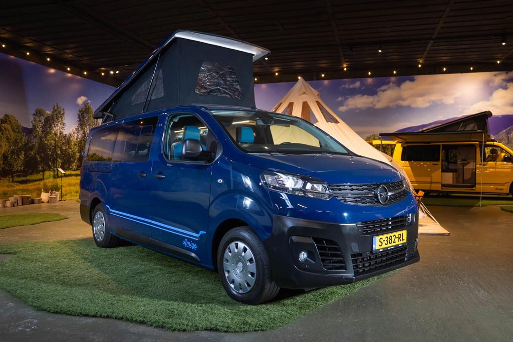 Opel Vivaro 2.0 BlueHDI 123 PK AMIGO buscamper (bj 2021), Overige merken, Bedrijf, Koelkast, Luifel