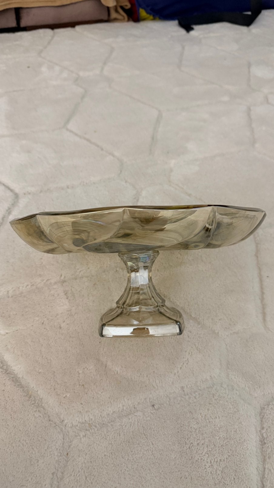 Vintage rookglas servies, Ophalen of Verzenden, Zo goed als nieuw