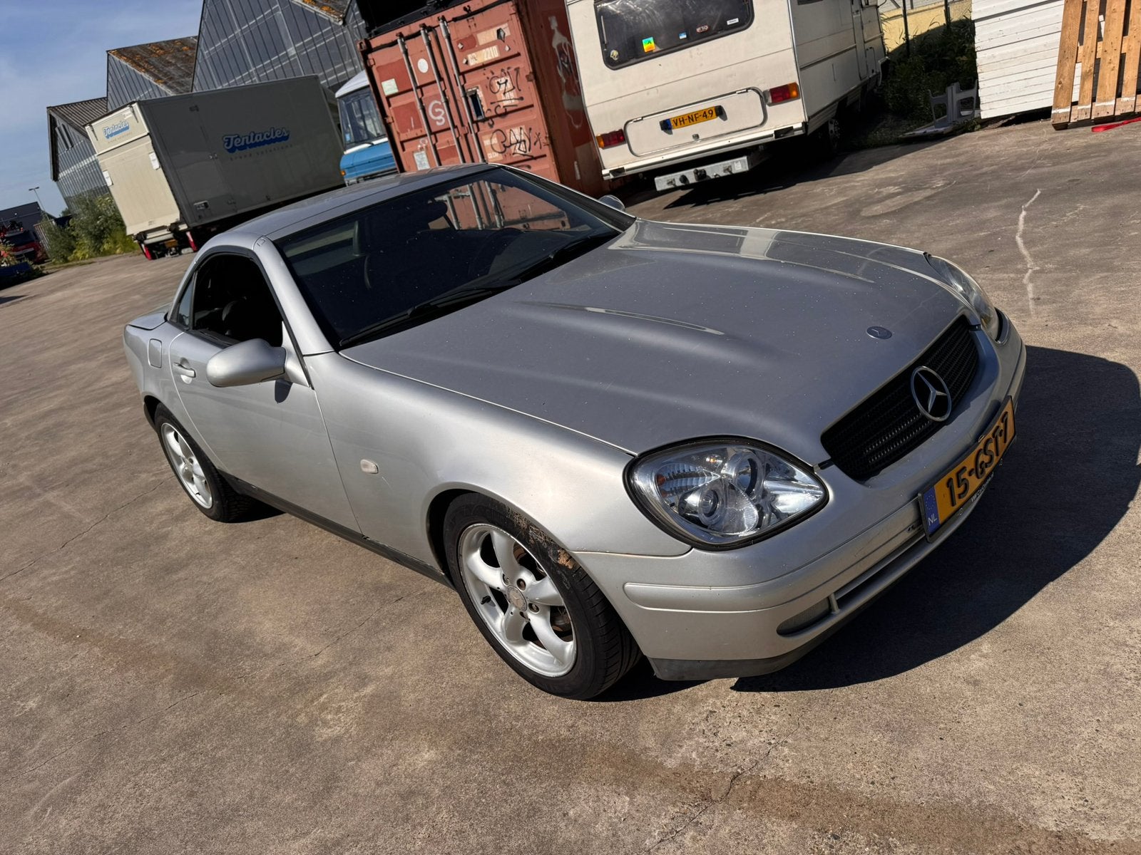 Mercedes-Benz SLK 2.3 Slk230 Kompr Roadster 1999 Grijs, Achterwielaandrijving, 1225 kg, 4 cilinders, Cabriolet