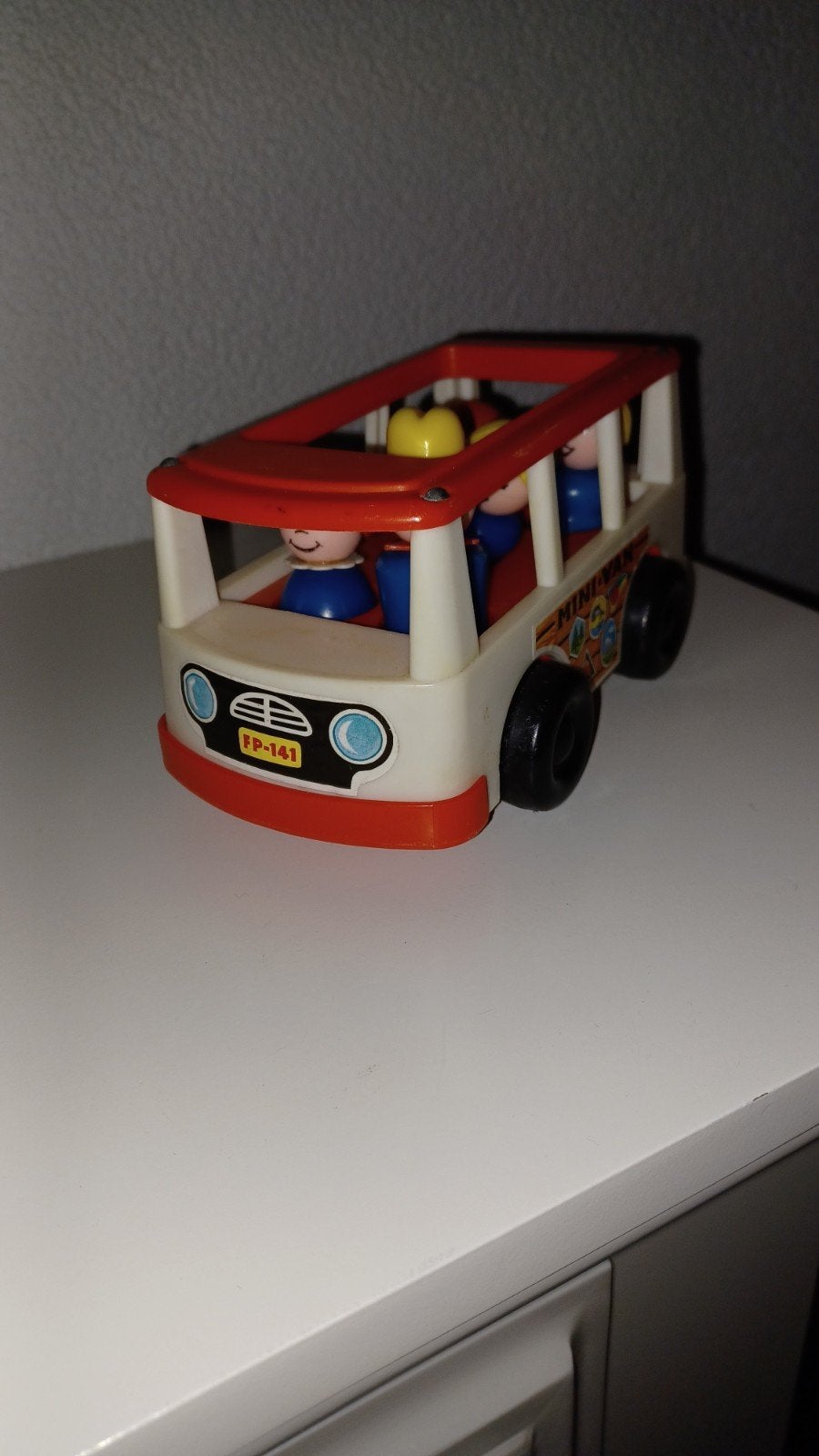 Fisher price mini bus 141 vintage, Ophalen of Verzenden, Gebruikt