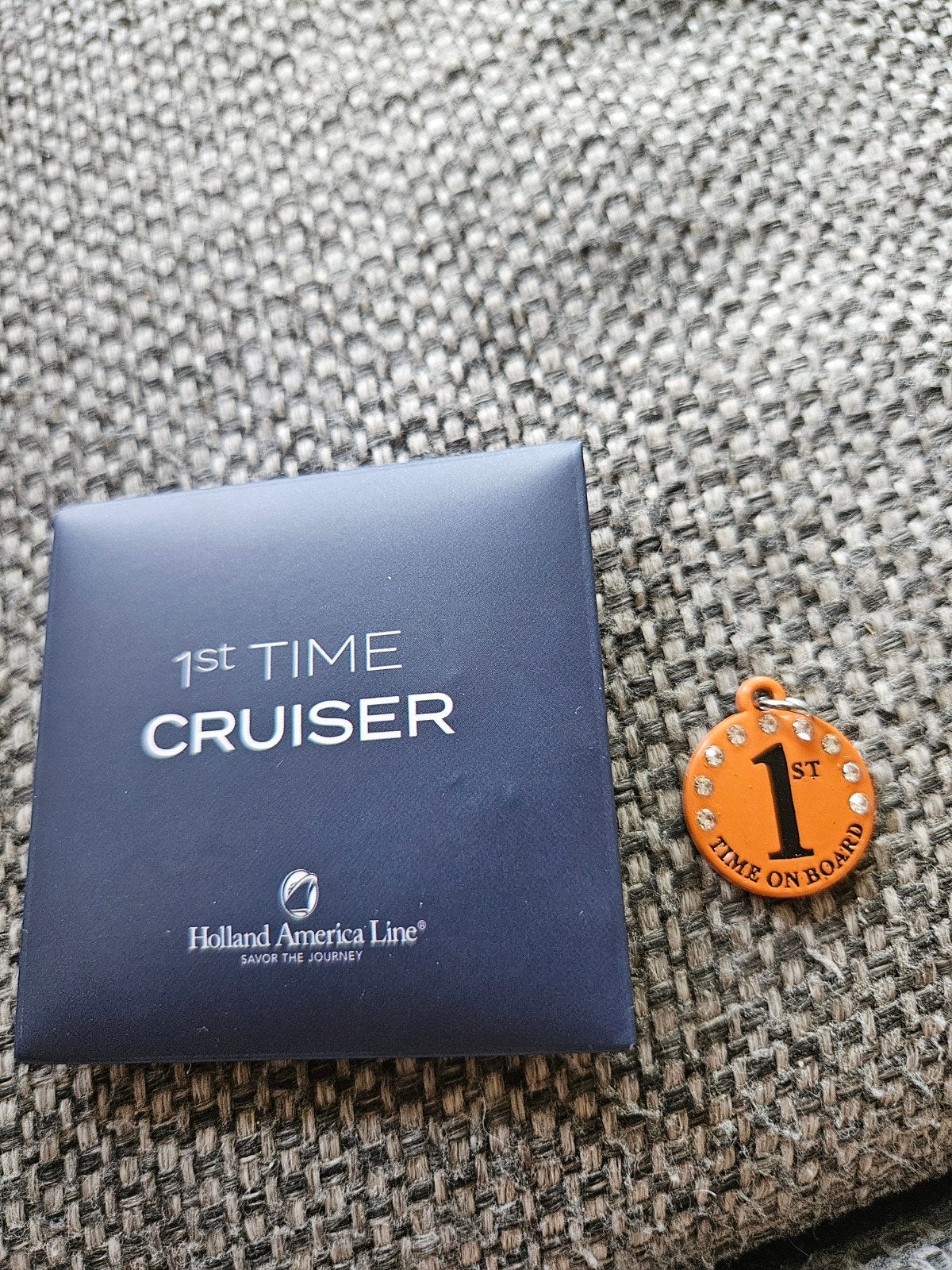 Holland America Line 1st Time Cruiser sleutelhanger, Verzamelen, Scheepvaart, Ophalen of Verzenden, Zo goed als nieuw