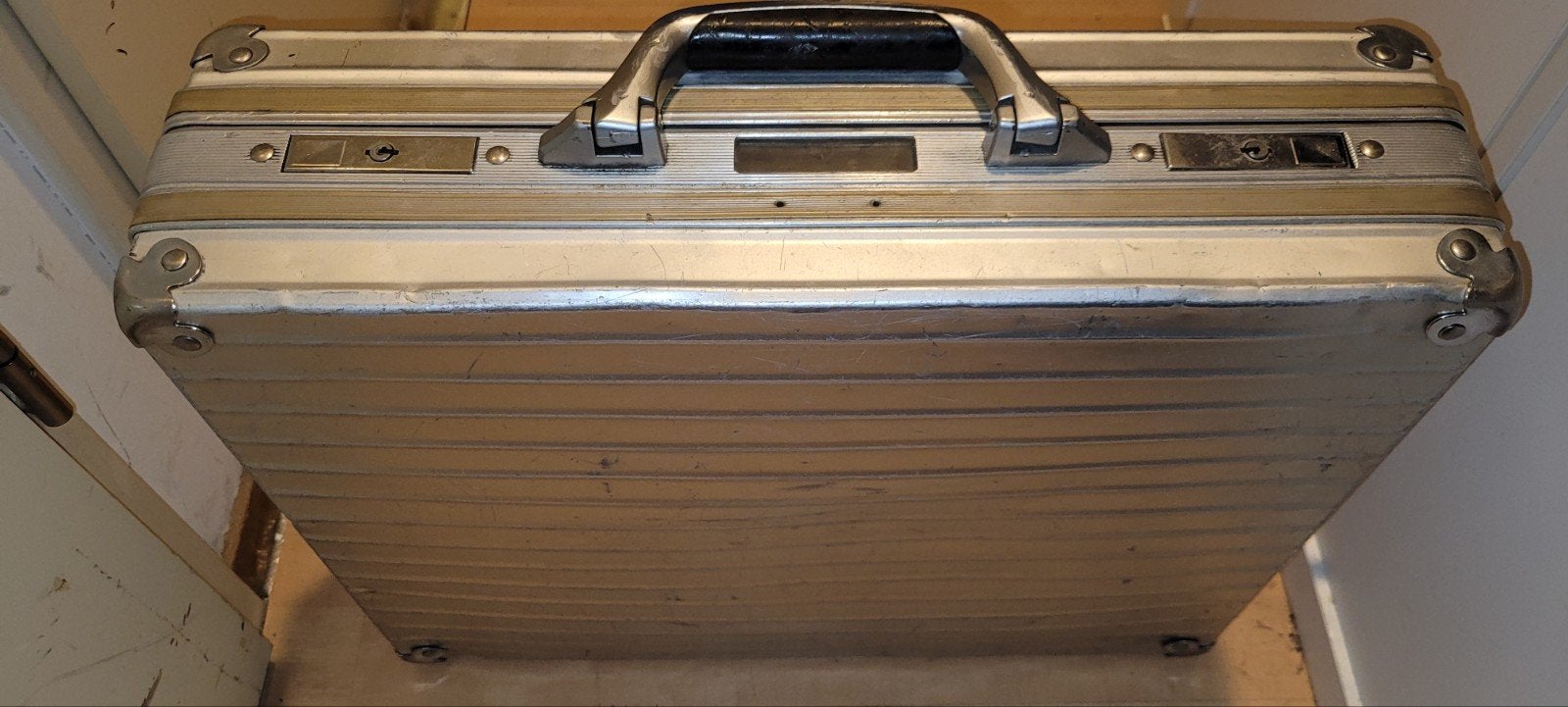 Vintage Rimowa attaché koffer, Ophalen, Gebruikt, Slot, Minder dan 50 cm