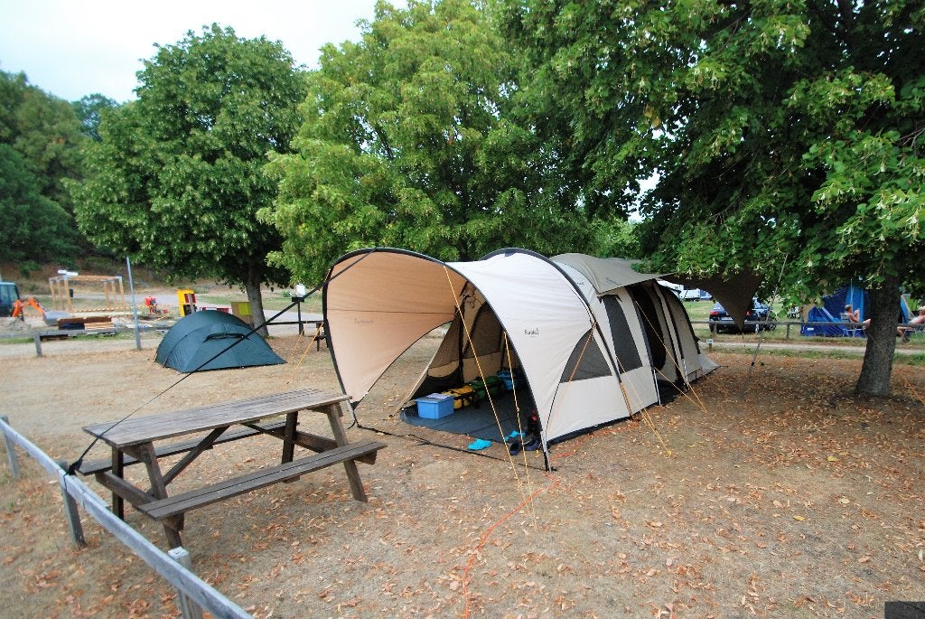 Eureka !   4 persoons familietent met luifel, Caravans en Kamperen, Ophalen, Gebruikt, Tot en met 4