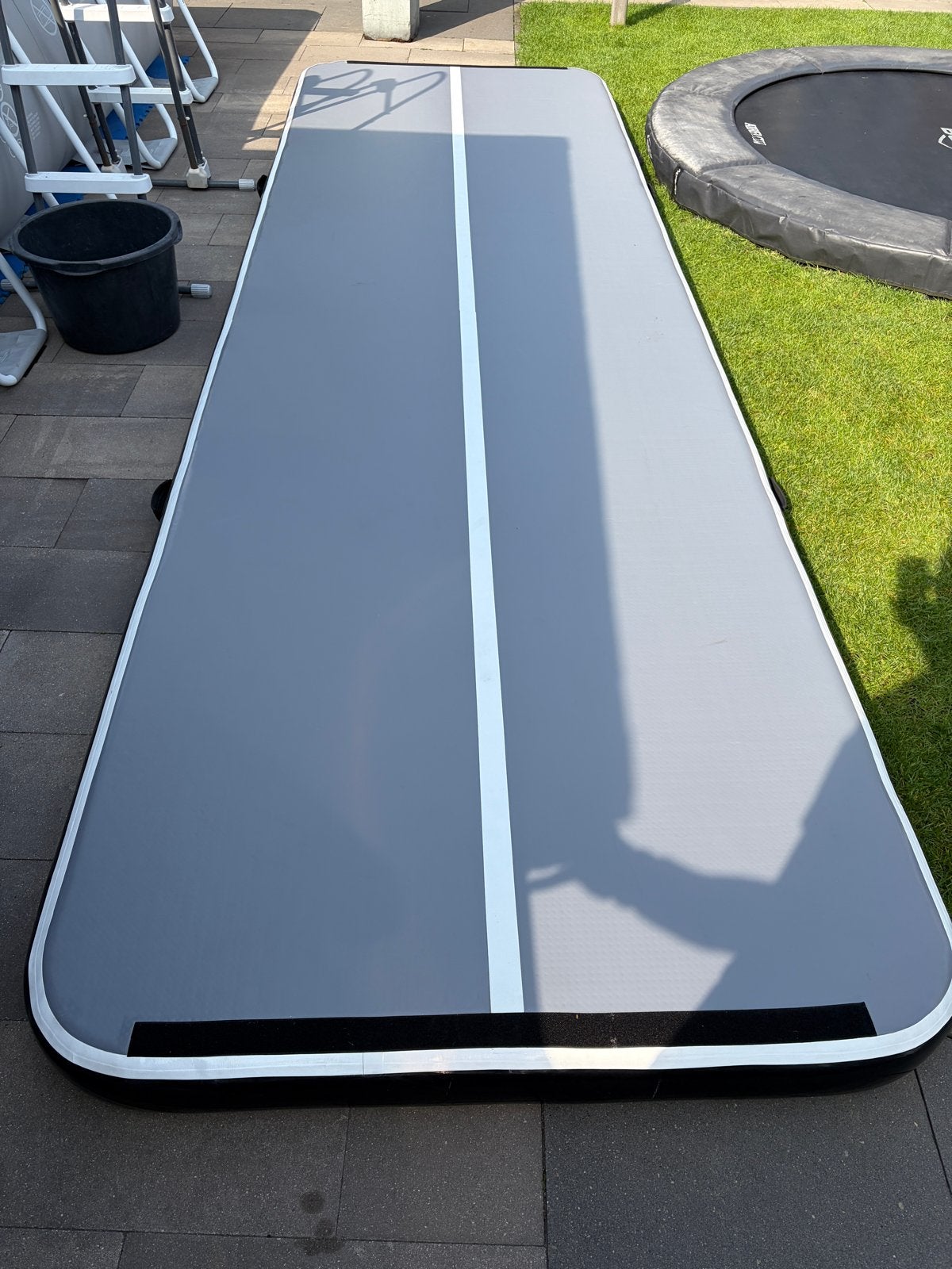 Airtrack turnmat 500x150x15 met pomp - 12 Springs, Ophalen, Materiaal, Maat 36 t/m 42, Zo goed als nieuw