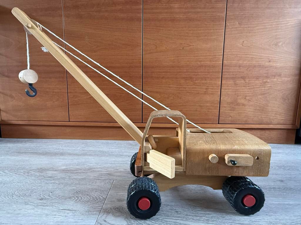 Houten hijskraan, Ophalen, Gebruikt