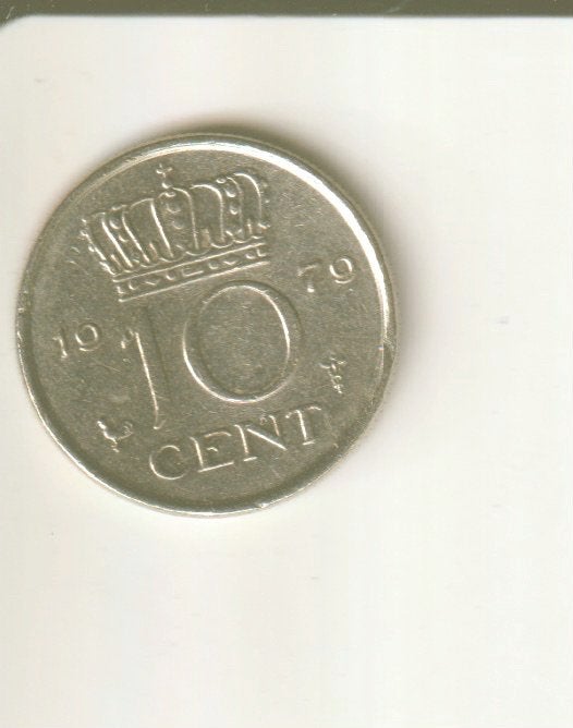 10 cent 1979 nederland, Postzegels en Munten, Munten | Nederland, Verzenden, Koningin Juliana, 10 cent