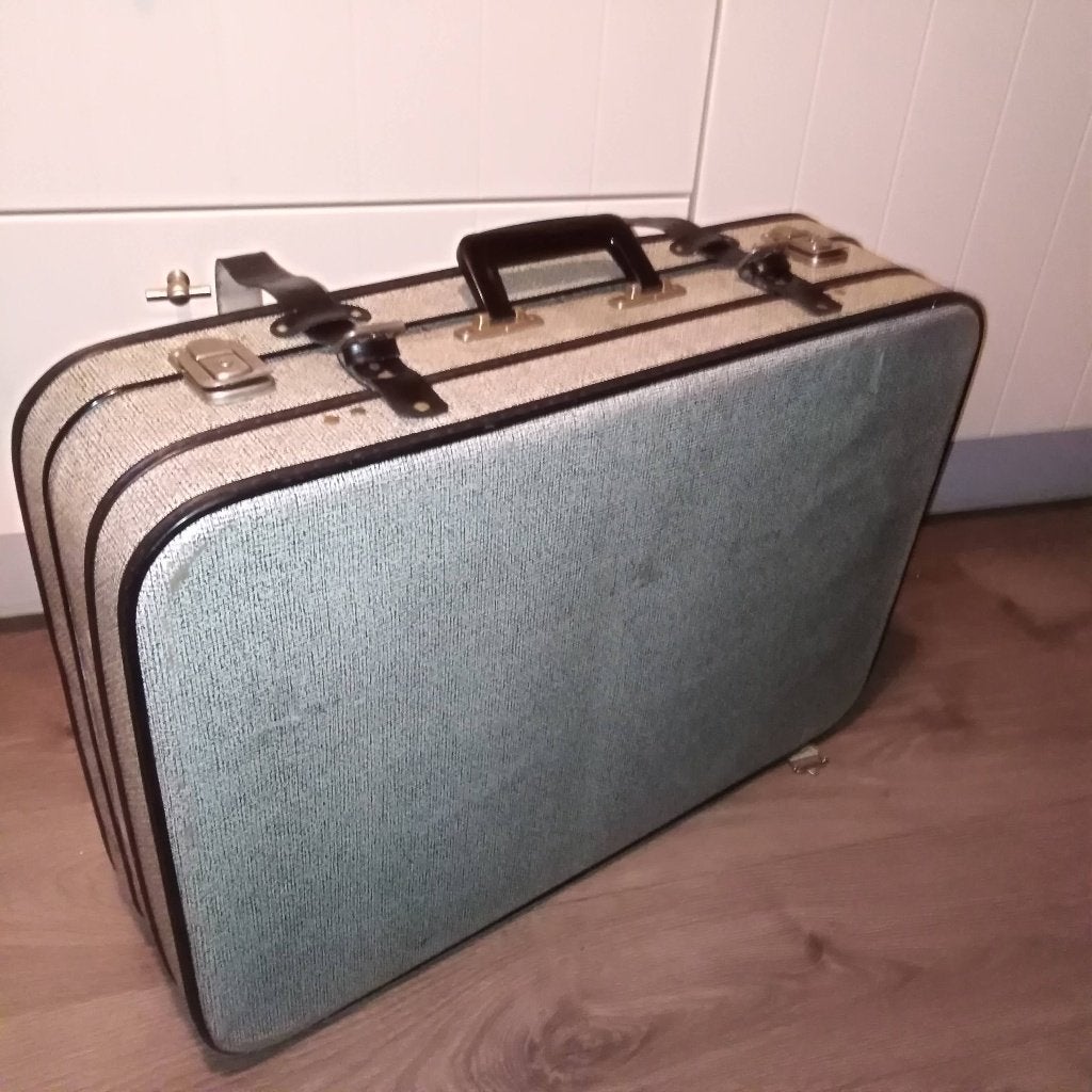 Vintage oude gebruikte koffer leuk als decoratie, Ophalen, Gebruikt, Overige materialen, 60 tot 70 cm